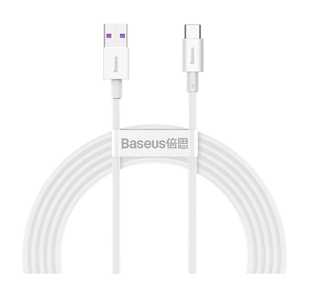 Кабель Baseus Superior Series USB to Type-C 66W 2m белый CATYS-A02
