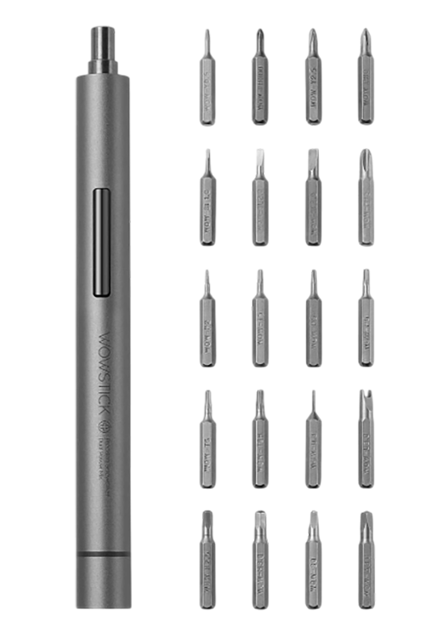 Электрическая отвертка Xiaomi Wowstick Screwdriver 1F+ TRY 20 in 1 Kit Grey