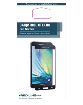 Стекло защитное для Samsung Galaxy A51 Red Line Full Screen черное
