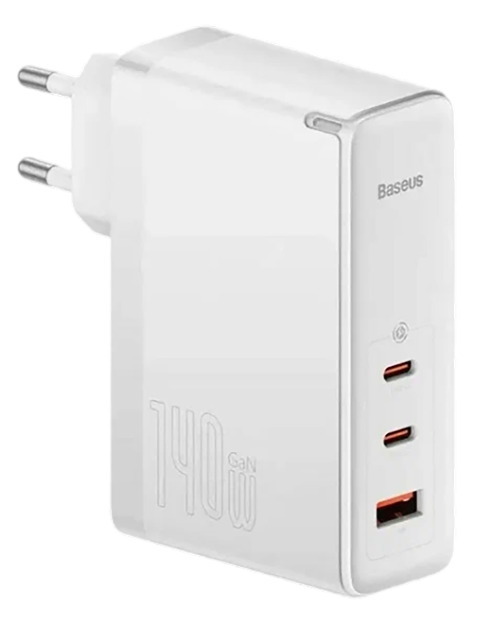 Зарядное устройство Baseus GaN5 Pro Fast Charger 2C+U 140W + кабель Type-C, белый CCGP100202