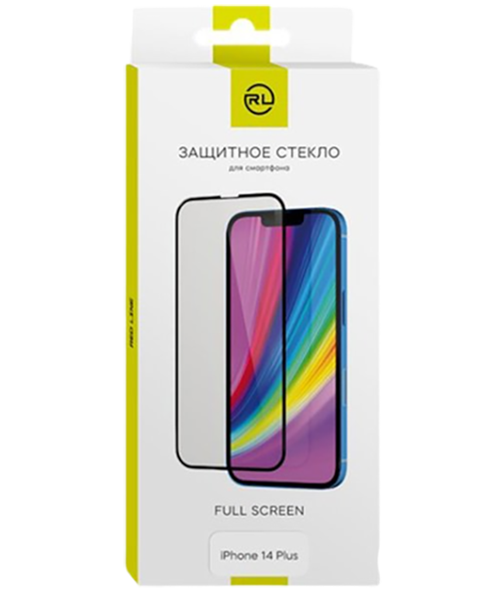 Стекло защитное для Apple iPhone 14 Plus Full Screen tempered glass FULL GLUE черный (на подложке)