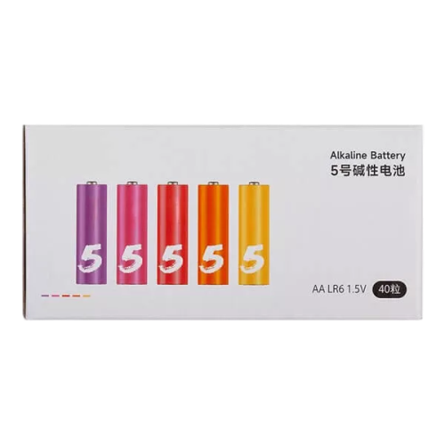 Батарейки Xiaomi CUKTECH LR6 1.5V тип AA 40 шт. AA540 (цветные)