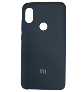 Чехол для Xiaomi Redmi Note 6 Pro Silky soft touch силиконовый blue