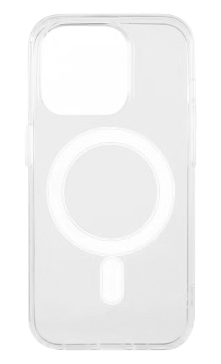 Накладка пластик Red Line для iPhone 16 Pro, для MagSafe, с силиконовым краем, прозрачная — купить у 1CLICK RU