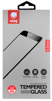 Стекло защитное для Samsung Galaxy A5 (2017) Ainy Full Screen (3D) 0.2mm прозрачное