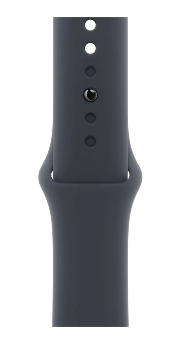 Apple Watch SE (2024) 44mm Midnight Aluminium Case with Midnight Sport Band (M/L) — фото 9