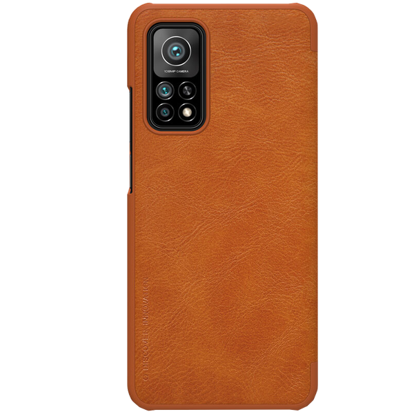 Чехол для Xiaomi Mi 10T/Mi 10T Pro Nillkin Qin case Brown