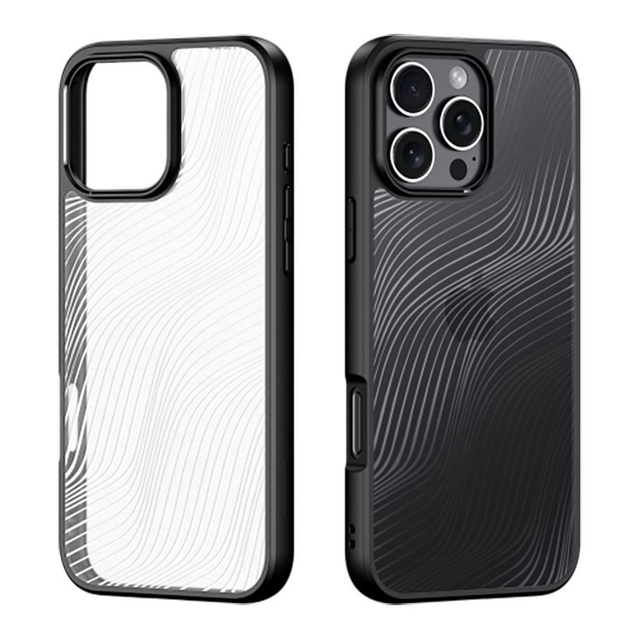 Чехол с мягкими рамками для iPhone 16 Pro Max от Dux Ducis серия Aimo Series Case, черный