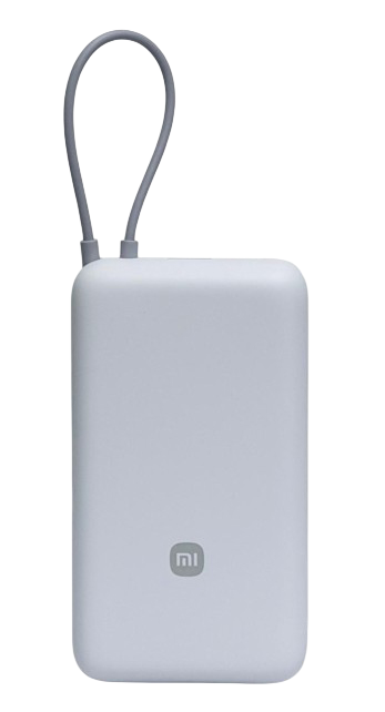 Внешний аккумулятор Xiaomi Mi 20000 33W встроенный кабель USB-C (PB2033) Light Grey