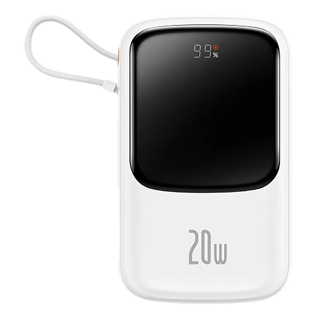 Внешний аккумулятор Baseus Qpow PRO, 10000mAh, 3A, 20 Вт встроенный Lightning + кабель Type-C