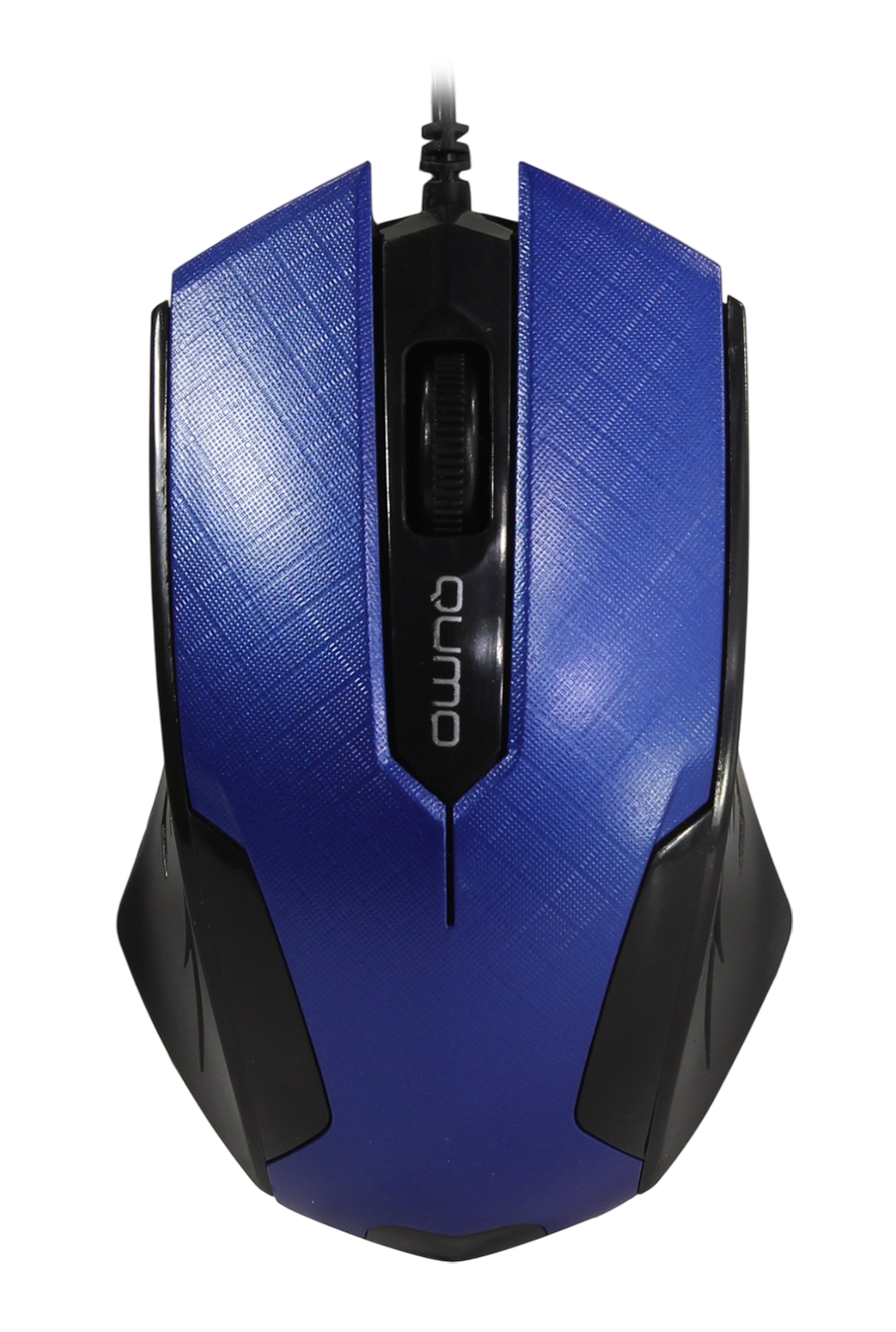 Мышь Qumo Office M14, проводная, оптическая, голубая