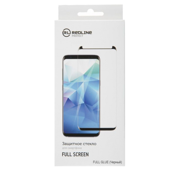 Стекло защитное для Xiaomi Mi Note 10 Lite Full Screen (3D) Red Line черное