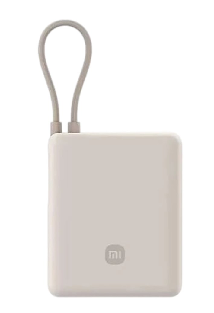 Внешний аккумулятор Xiaomi Mi 10000 33W встроенный кабель USB-C (PB1033MI) бежевый