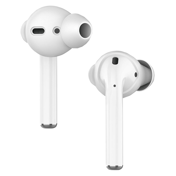 Силиконовые амбушюры Deppa Buds для AirPods White фото 1