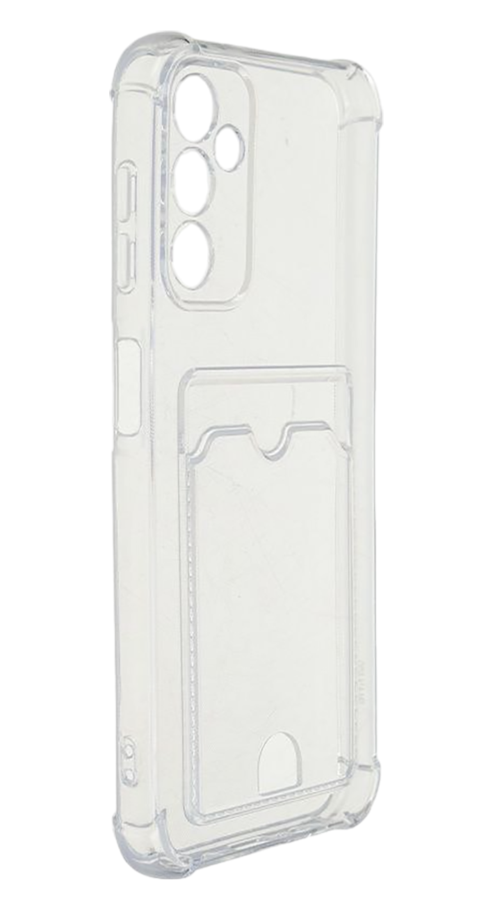 Накладка силикон iBox Crystal для Samsung Galaxy S24, с кардхолдером (прозрачный)