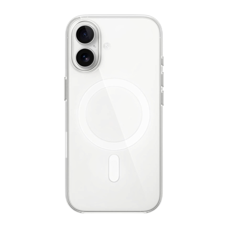 Чехол пластиковый для iPhone 17, CLEAR CASE прозрачный с MagSafe и анимацией, прозрачный