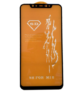 Стекло защитное для Xiaomi Mi8 Full Screen (6D) черное