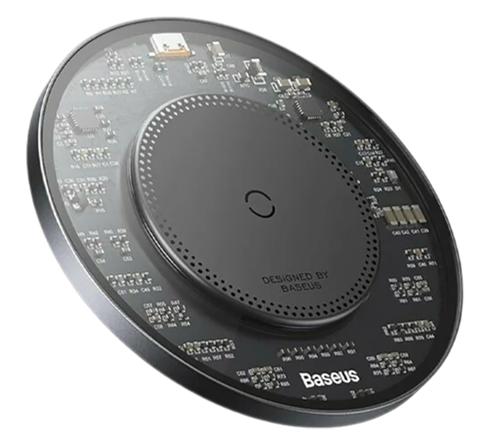 Беспроводное зарядное устройство Baseus Simple 2 Wireless Charger 15W, черный (CCJJ050001)