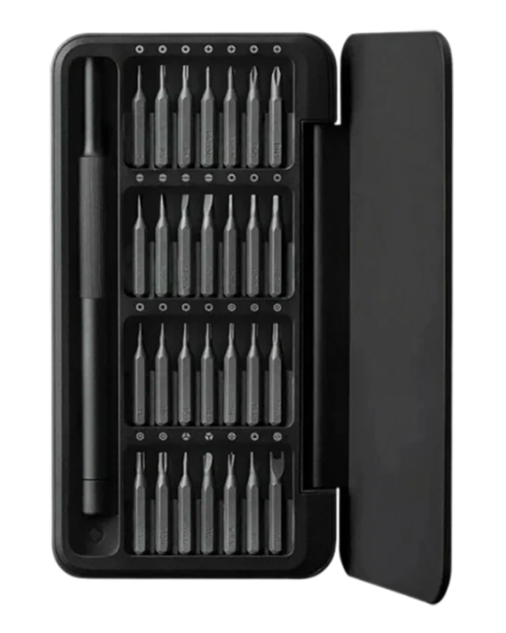 РћС‚РІРµСЂС‚РєР° СЃ РЅР°Р±РѕСЂРѕРј Р±РёС‚ HOTO Precision Screwdriver Set 28-in-1 (QWLSD009), С‚С‘РјРЅРѕ-СЃРµСЂС‹Р№