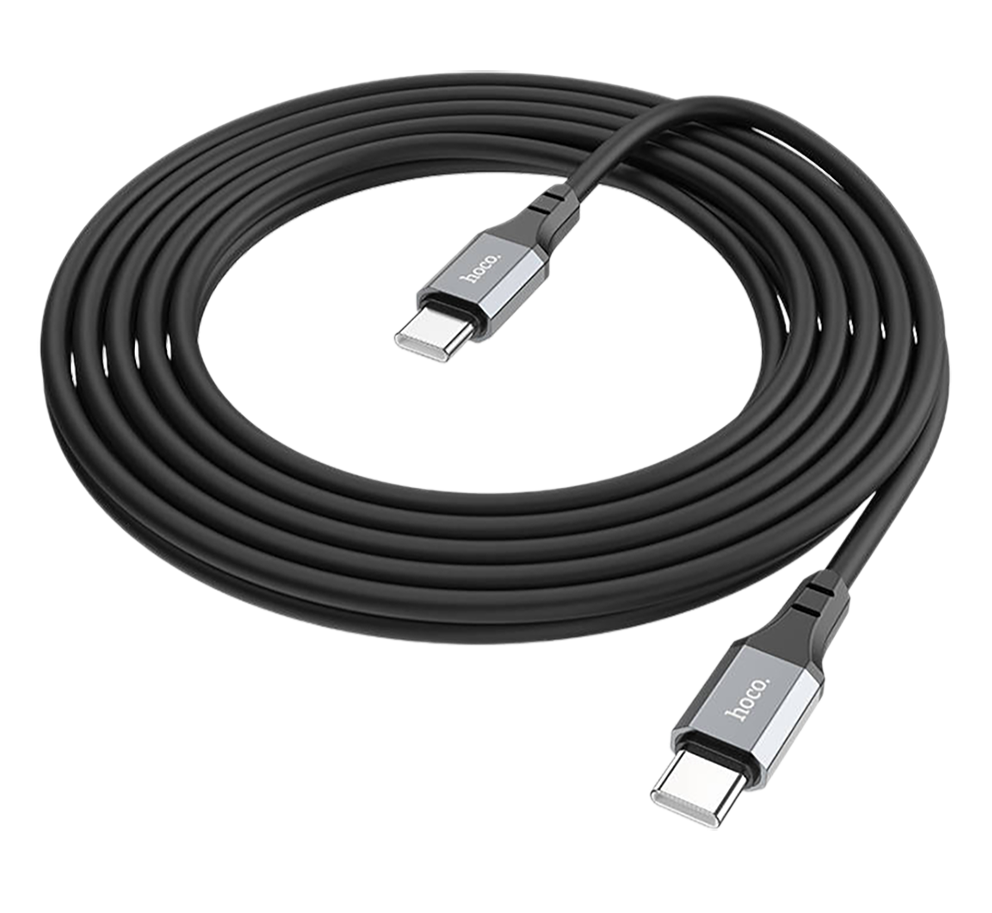 Кабель HOCO X92 Honest Type-C to Type-C 3А, PD60W, 3м, силикон Black