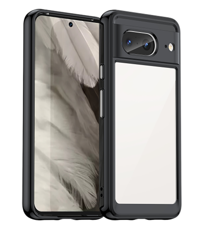 Чехол для Google Pixel 8 Caseport серия Fusion, усиленный с мягкими рамками, черный