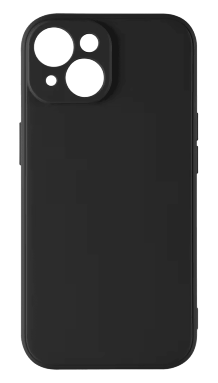 Накладка силикон iBox Case для iPhone 15, с защитой камеры и подложкой, черный