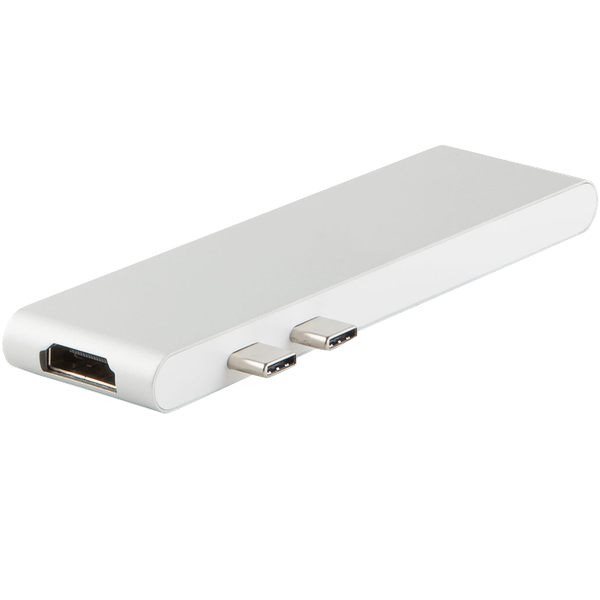 Адаптер USB-C Red Line для ноутбука 7 в 1, серебристый