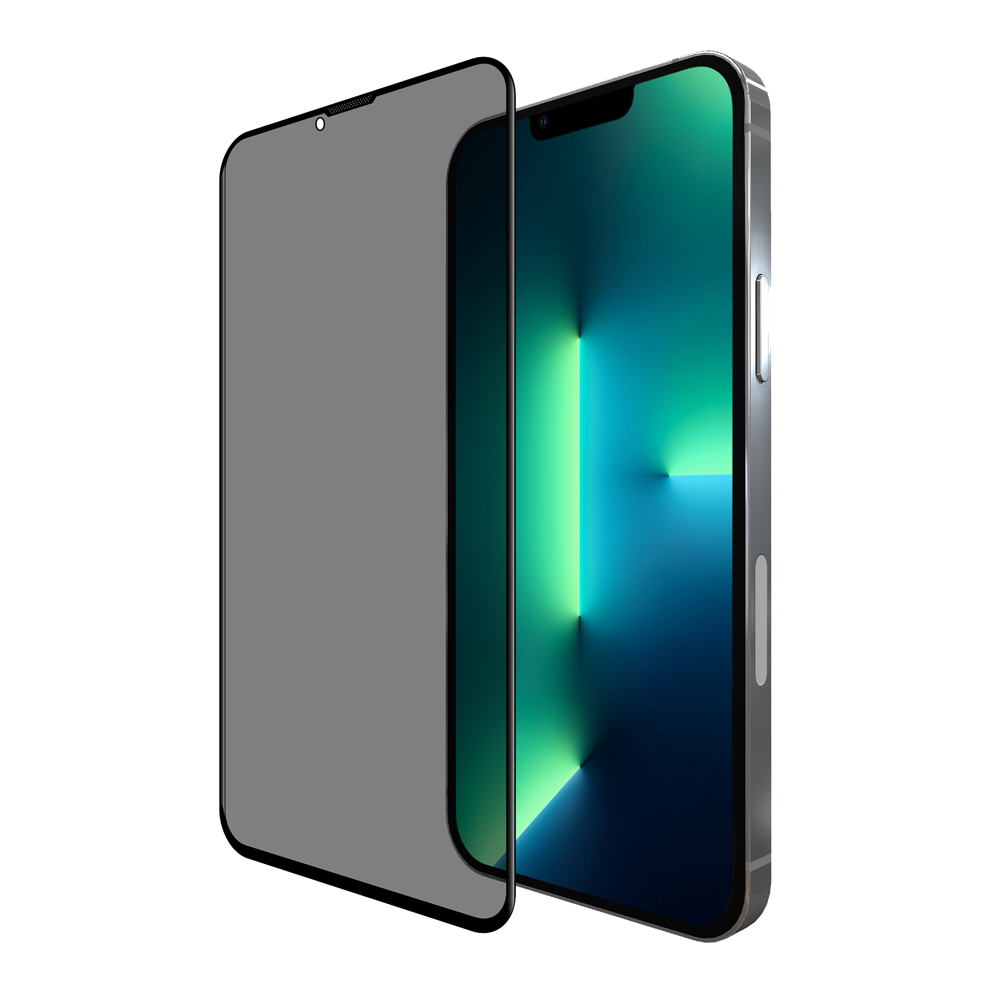 Стекло защитное для Apple iPhone 14 Plus/13 Pro Max Hardiz Full Screen Cover Privacy (2.5D) черное