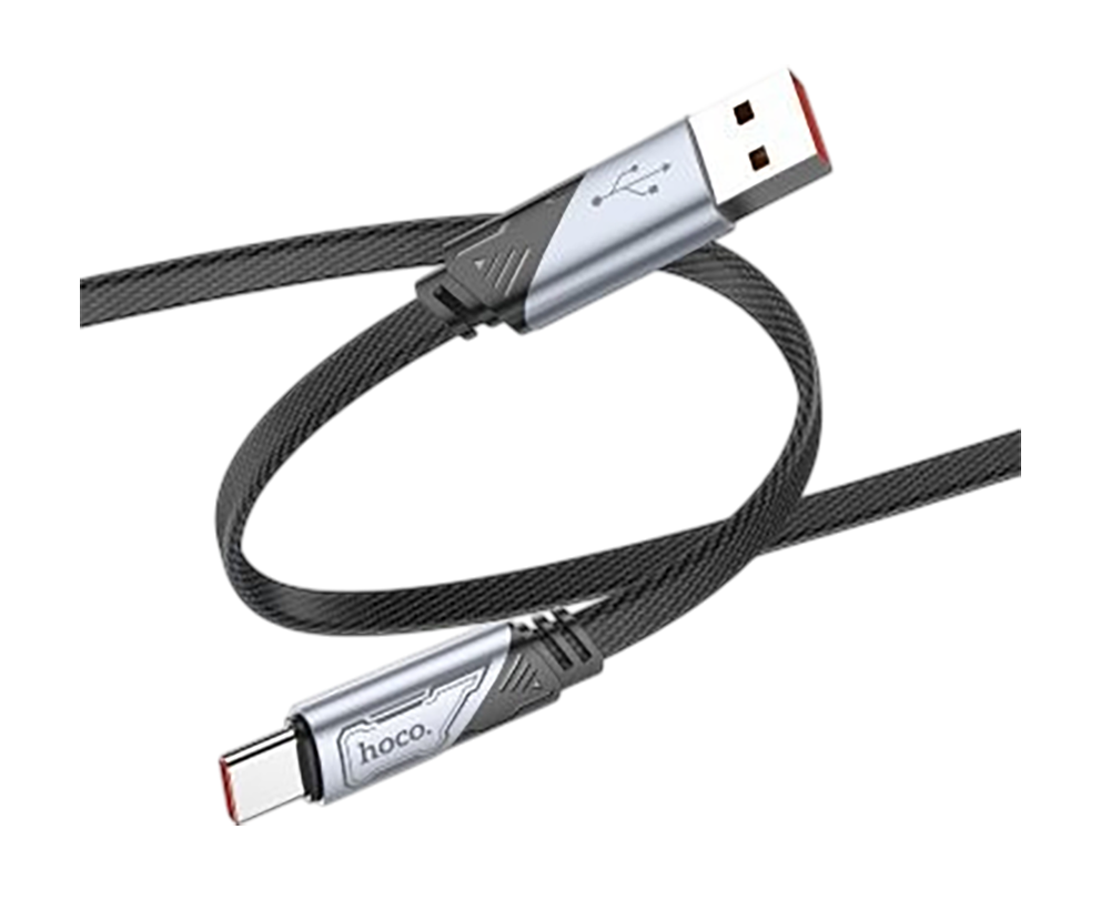 Кабель Hoco U119 USB to Type-C 5A, 1.2м черный