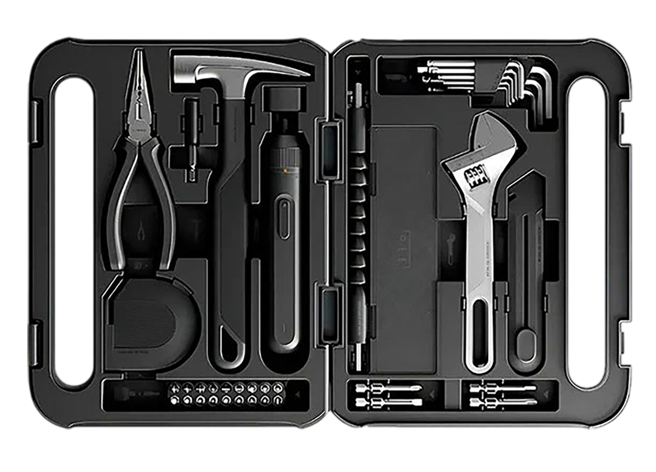 Набор инструментов Xiaomi Mijia Toolbox (MJGJX001QW) черный