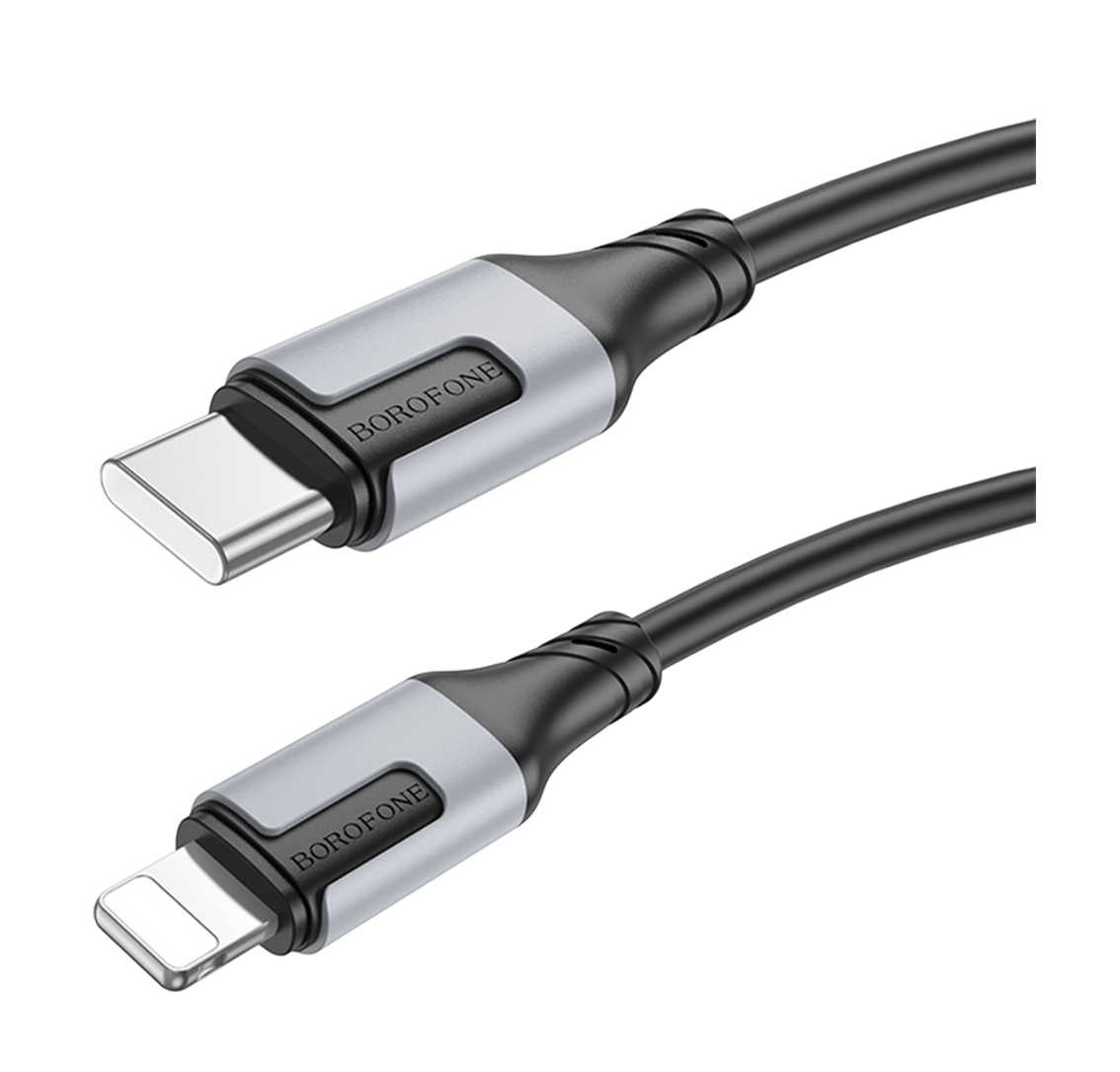 Кабель Borofone BX101 Creator Type-C to Lightning, PD 27W, 1 м черный