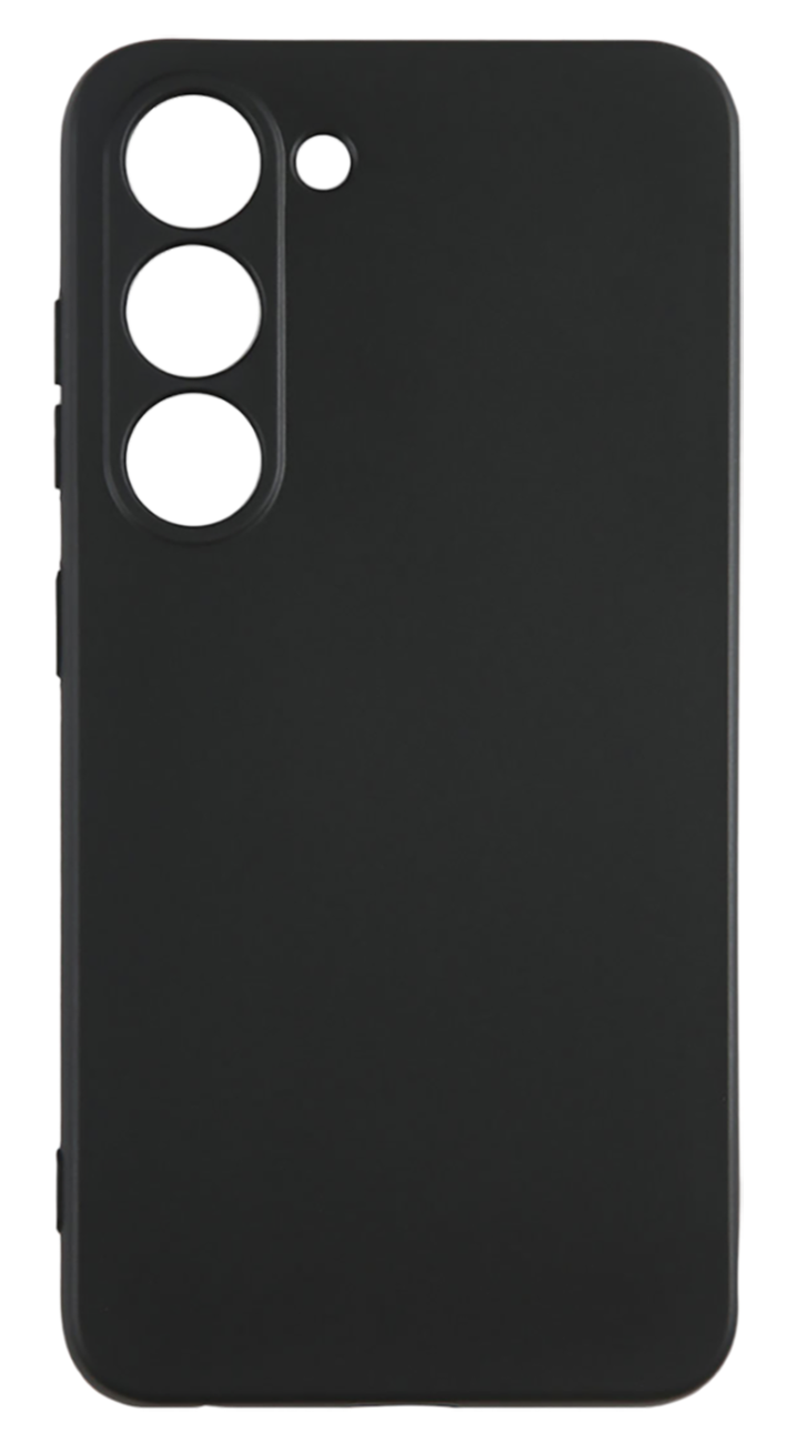 Накладка силикон iBox Case для Samsung Galaxy S23, с защитой камеры и подложкой, черный