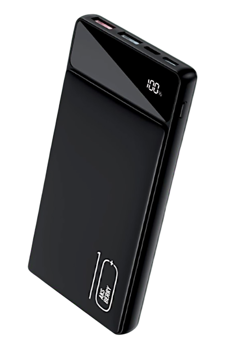 Внешний АКБ Aksberry E101 быстрая зарядка PD20W/QC22.5W с дисплеем 10000mAh Black — купить у 1CLICK RU