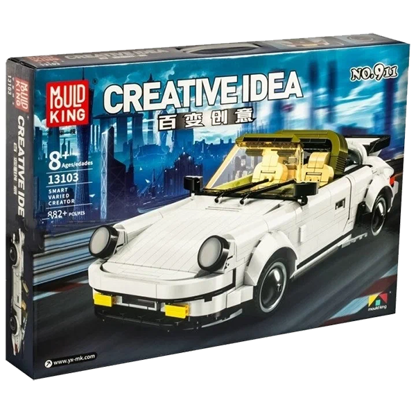 Конструктор Mould King 13103 Porsche 911 Targa, 882 детали