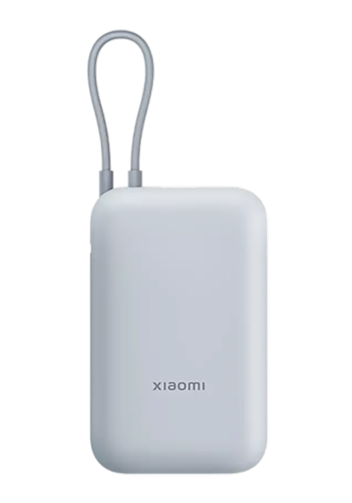 Внешний аккумулятор Xiaomi Mi 10000 22.5W Pocket Version встроенный кабель USB-C (P15ZM) голубой
