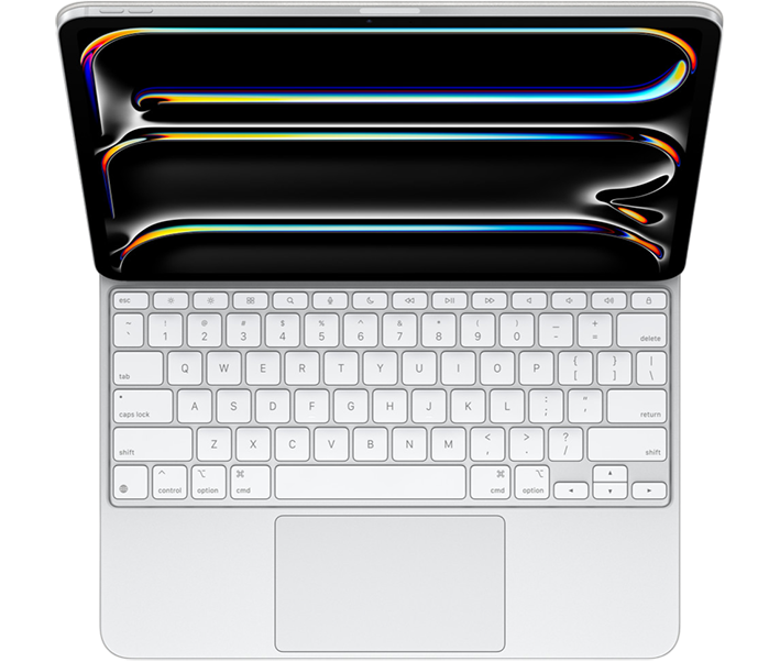 Клавиатура Apple Magic Keyboard для iPad Pro 13 (2024) White русская гравировка фото 1