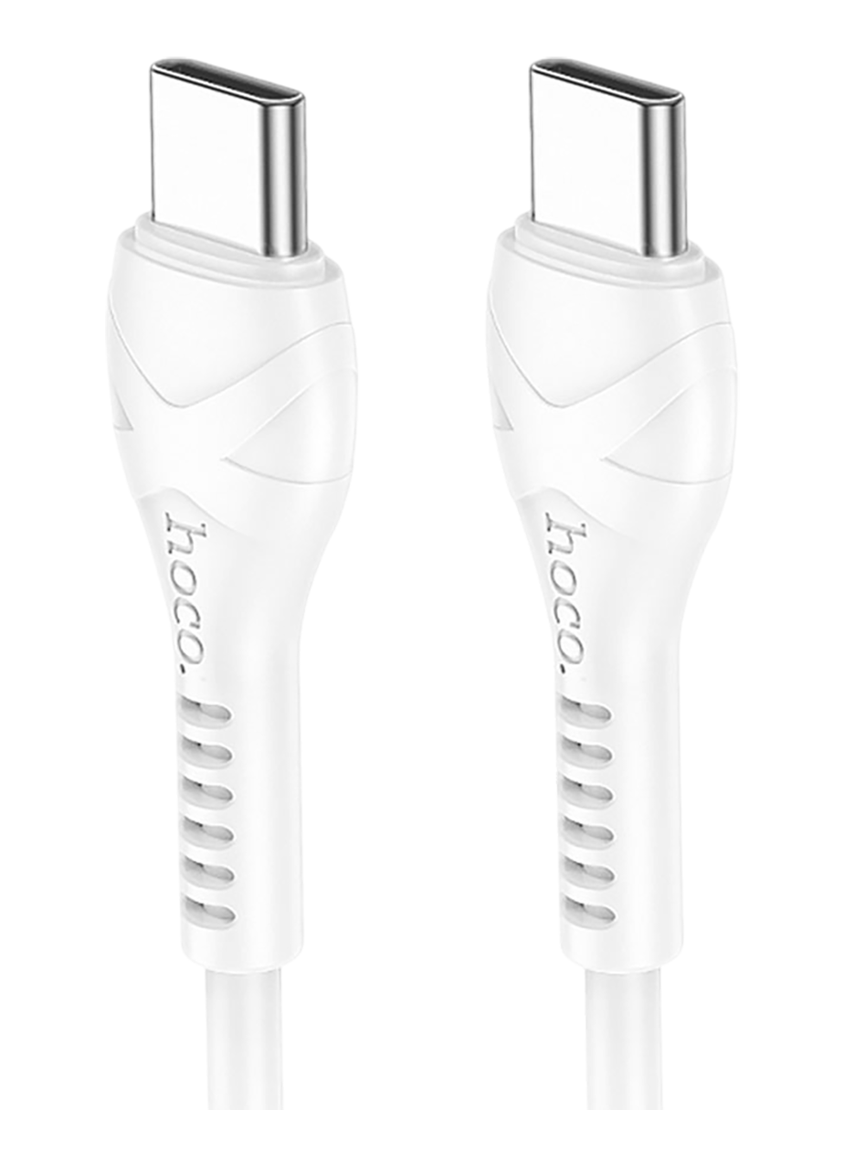 Кабель Hoco X37 Cool Power 60W TypeC - TypeC 1m White