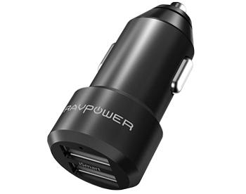 

АЗУ RAVPower 2 USB порта по 2.4А, быстрая зарядка iSmart, 4.8А, черный