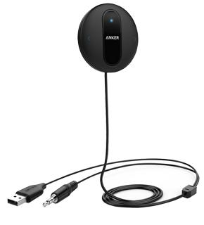 

Bluetooth 4.0 адаптер в авто c AUX фильтром, громкой связью Anker (A3351H11)