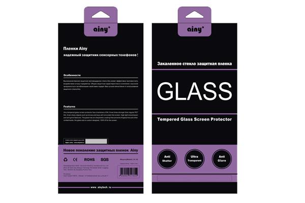 

Стекло защитное для iPhone 5/5S/5C Ainy crystal /diamond 0,33мм