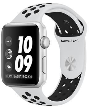 

Apple Watch Series 3 Nike+ 42mm Silver Aluminum Case with Pure Platinum/Black Nike Sport Band MQL32