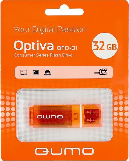

USB-накопитель Qumo Optiva 01 USB 2.0 32GB Orange
