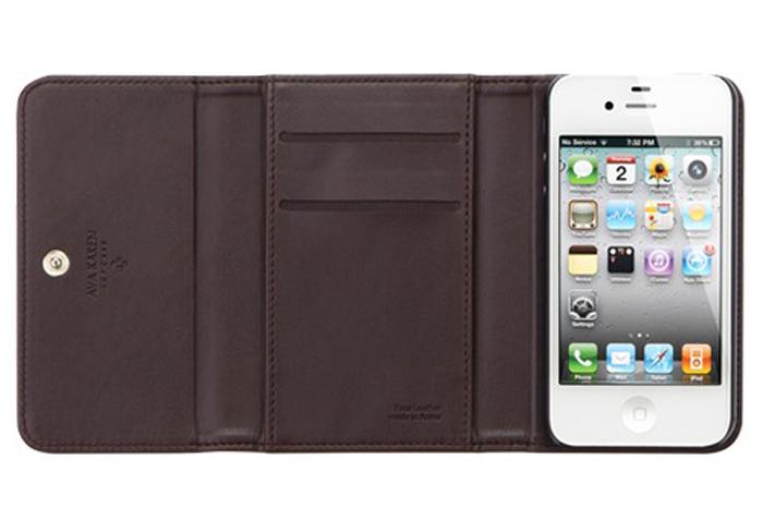 

Чехол для iPhone 4/4S SGP Ava Karen Leather Case Brown