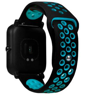 

Сменный браслет для Amazfit Bip Sport черный с синим