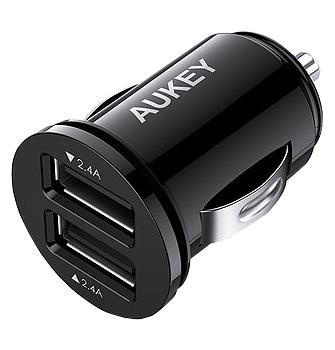 

АЗУ Aukey Flush fit 4.8 ампер 2 smart USB по 2.4A
