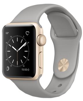 

Apple Watch Series 1 38mm gold aluminium case with concrete sport band