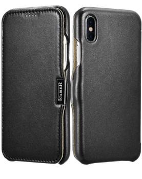 

Чехол для iphone X iCarer RIX02 luxury Series Side-Open Черный