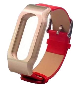 

Ремешок кожаный для Xiaomi Mi Band 2 красный