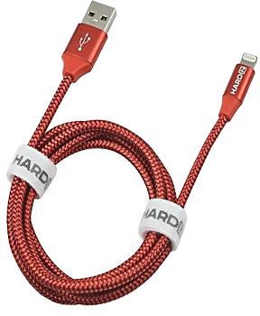 

Кабель Lightning Hardiz Tetron Series 1.2 метра красный