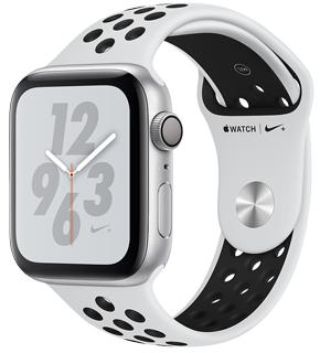 

Apple Watch Series 4 GPS 40mm Silver Aluminum Case with Black Nike Sport Band MU6H2